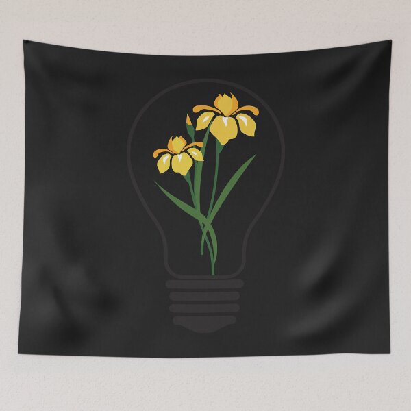 Item preview, Light Bulb With Yellow Flowers (4) designed and sold by virnmjan.