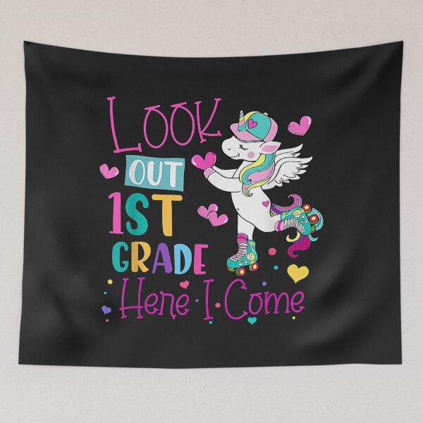 Item preview, Look Out 1st Grade Grade Here I Come Unicorn designed and sold by JeffreyMCombs.