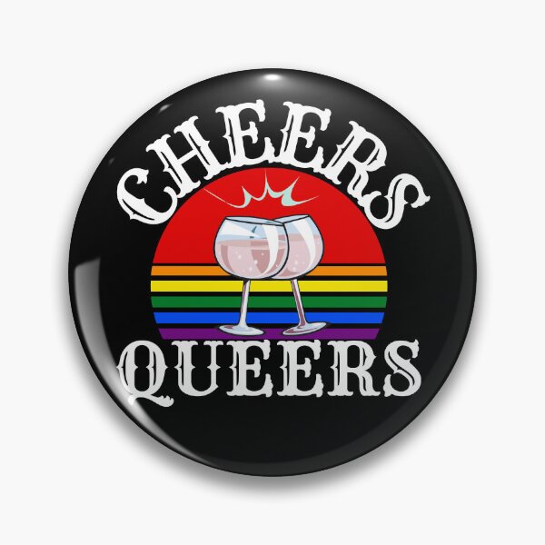 Item preview, Cheers queers gay pride LGBT+ shirt designed and sold by Dunn Designs.
