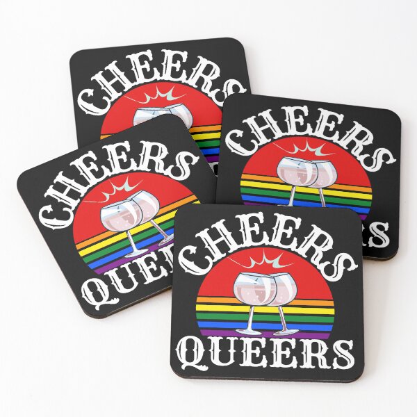 Item preview, Cheers queers gay pride LGBT+ shirt designed and sold by Dunn Designs.