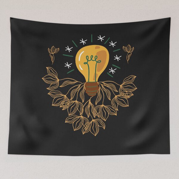 Item preview, light bulb with yellow flowers (13) designed and sold by virnmjan.