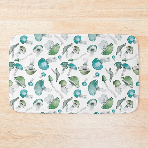 Item preview, Watercolor Mushrooms - Bluish designed and sold by GinColorist.