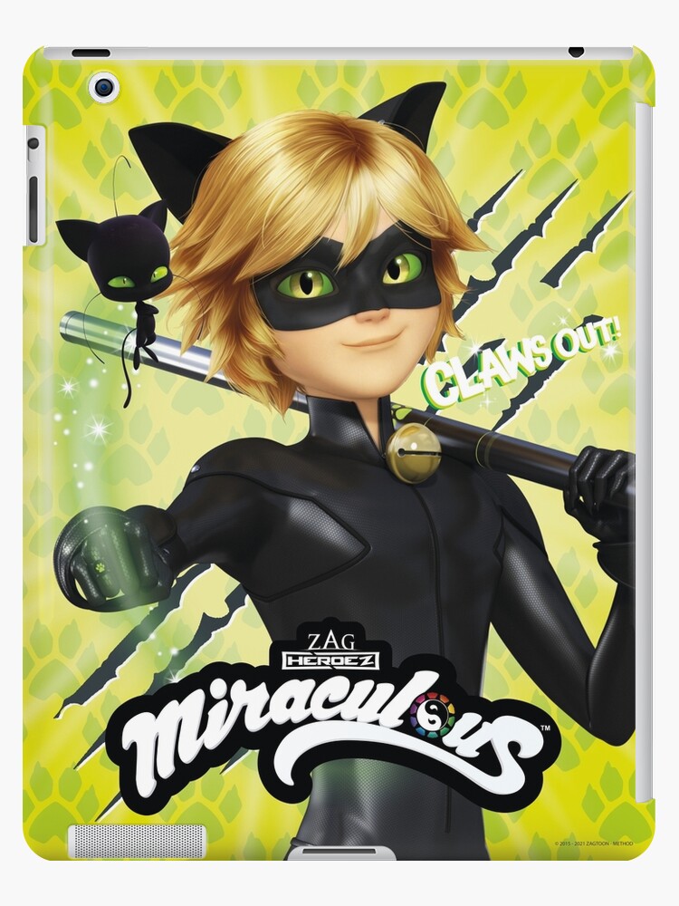 Miraculous Ladybug - Character Focus Cat Noir Claws Out iPad Case