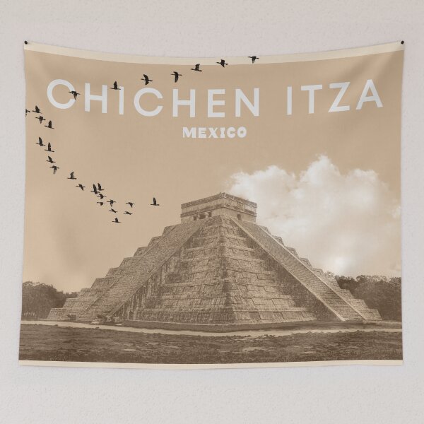 Item preview, Chichen Itza Mexico Mayan Pyramid El Castillo Art designed and sold by boholoc0.