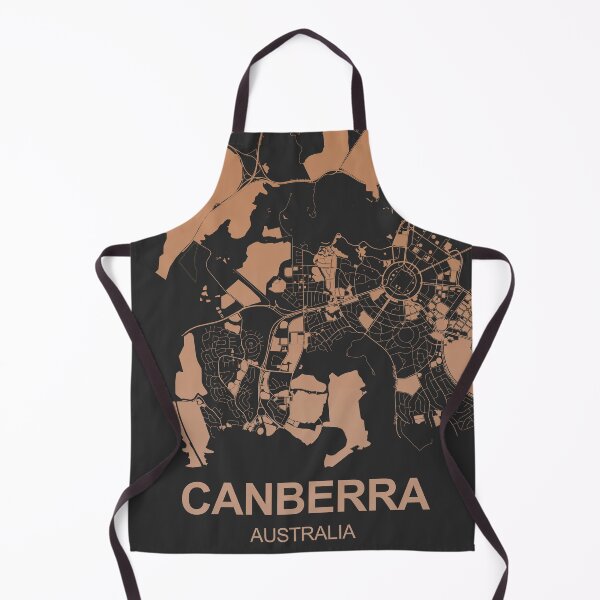 Item preview, Canberra Map Art Chocolate color Australia designed and sold by EpicMaps.