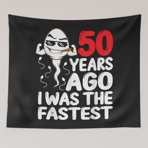 Item preview, Mens 50th Birthday Gag dress 50 Years Ago I Was The Fastest Funny designed and sold by JeffreyMCombs.