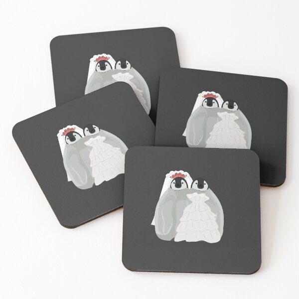 Item preview, Two Penguin Brides on Their Wedding Day designed and sold by Pink Ribbon.