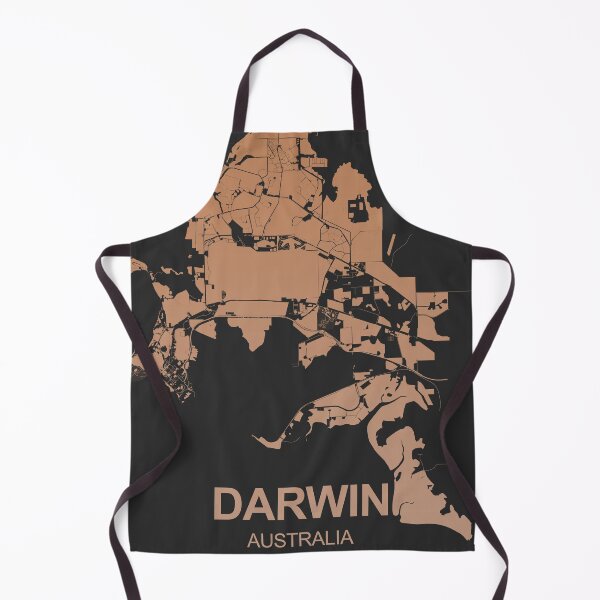 Item preview, Darwin Map Art Chocolate color Australia designed and sold by EpicMaps.