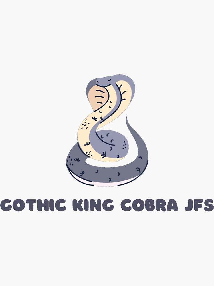 Gothic King Cobra Jfs Sticker For Sale By Jesshrycyks Redbubble