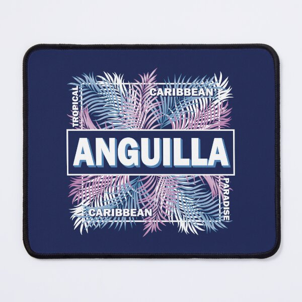 Item preview, Anguilla Caribbean Tropical Summer Palm Leaves Design designed and sold by CynthiaGraphics.