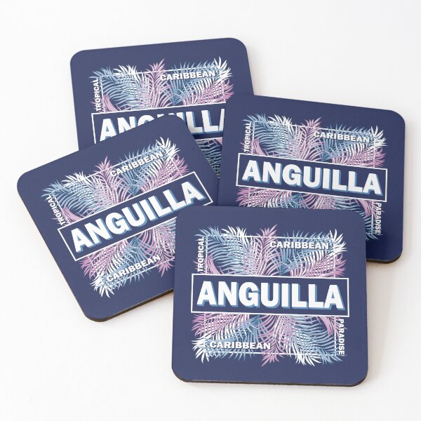 Item preview, Anguilla Caribbean Tropical Summer Palm Leaves Design designed and sold by CynthiaGraphics.