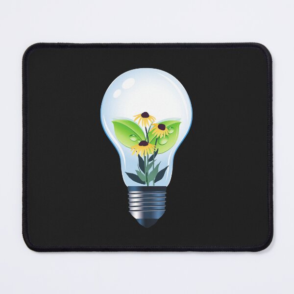Item preview, Light Bulb with Yellow Flowers Design designed and sold by virnmjan.