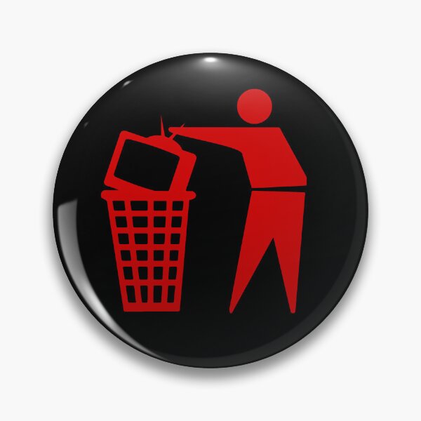 Item preview, Fake News, Trash the TV, Television in Trash can Stop watching the news designed and sold by ArtOfRebellion.