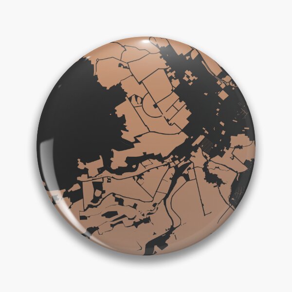 Item preview, Hobart Map Art Chocolate color Australia designed and sold by EpicMaps.