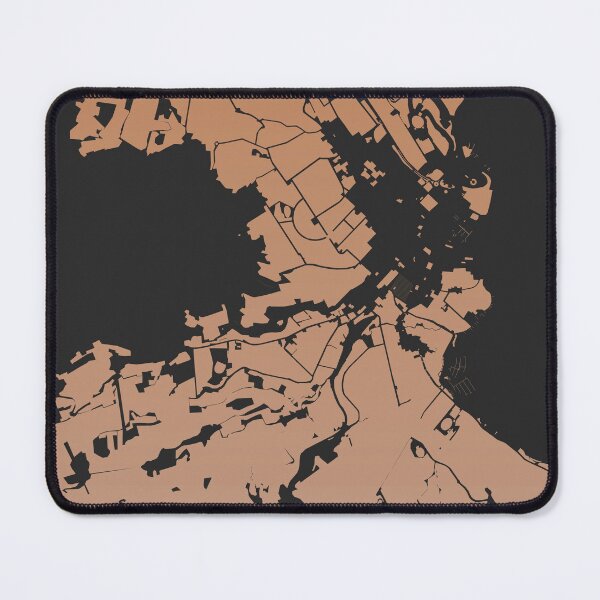 Item preview, Hobart Map Art Chocolate color Australia designed and sold by EpicMaps.