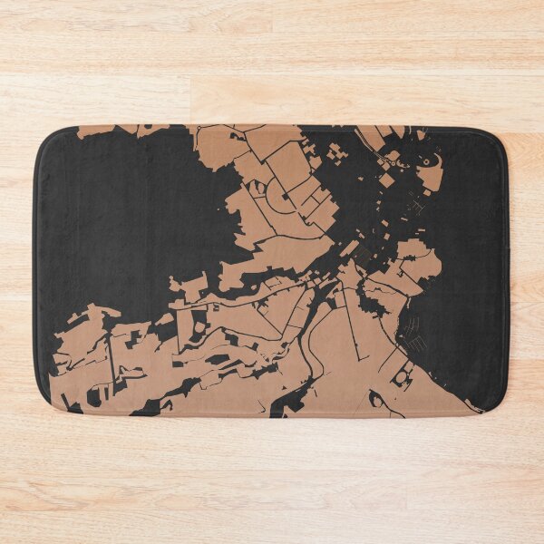 Item preview, Hobart Map Art Chocolate color Australia designed and sold by EpicMaps.