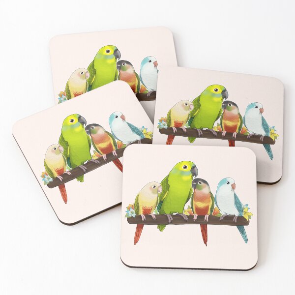 Item preview, Cute Parrots designed and sold by meruesan.
