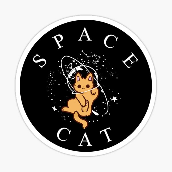 "Space Cat" Sticker for Sale by TheUnknown93 Redbubble