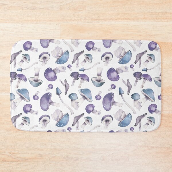 Item preview, Watercolor Mushrooms - Purple designed and sold by GinColorist.
