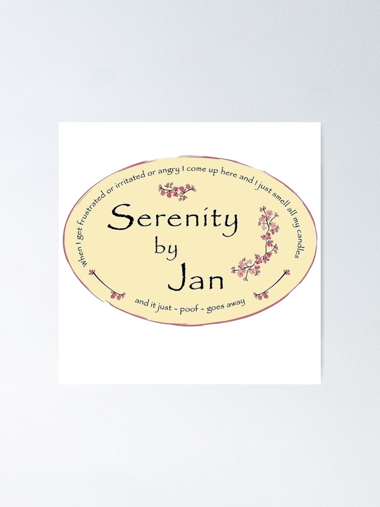 "Serenity By Jan Scented Candles" Poster for Sale by raybondesigns