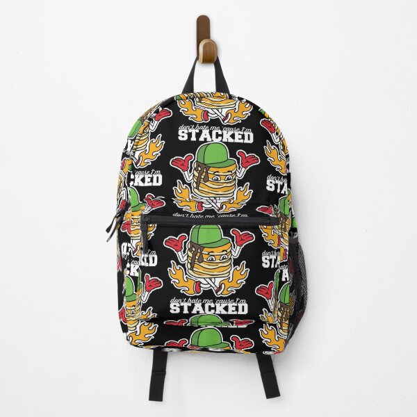 Item preview, Funny Cartoon Pancake: Don't Hate Me 'Cause I'm Stacked! designed and sold by Happy Puppy Print On Demand.