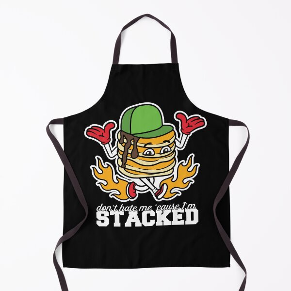 Item preview, Funny Cartoon Pancake: Don't Hate Me 'Cause I'm Stacked! designed and sold by Happy Puppy Print On Demand.