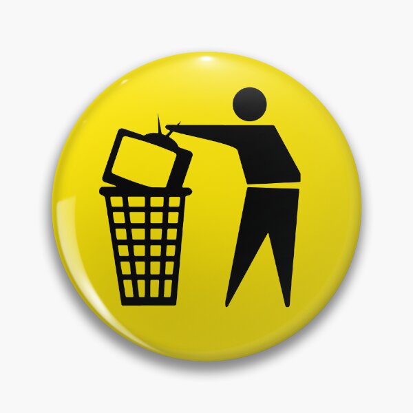 Item preview, Fake News, Trash the TV, Television in Trash can Stop watching the news designed and sold by ArtOfRebellion.