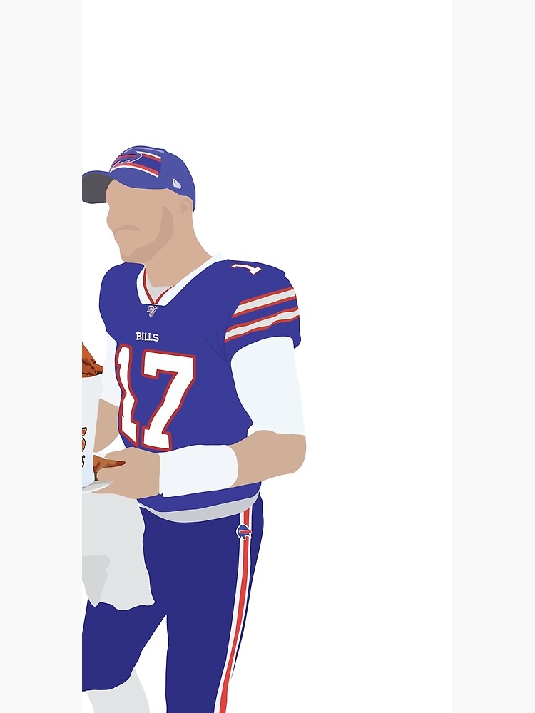 Josh Allen Buffalo Bills Potato Drawing - Buffalo Bills - Sticker