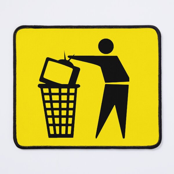 Item preview, Fake News, Trash the TV, Television in Trash can Stop watching the news designed and sold by ArtOfRebellion.