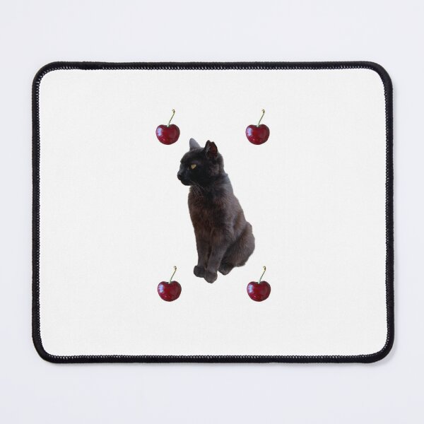 Item preview, The black cat and cherries designed and sold by boomantique.