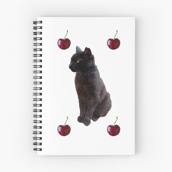 Item preview, The black cat and cherries designed and sold by boomantique.