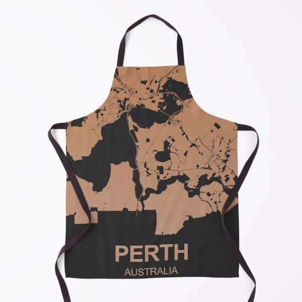 Item preview, Perth Map Art Chocolate color Australia designed and sold by EpicMaps.