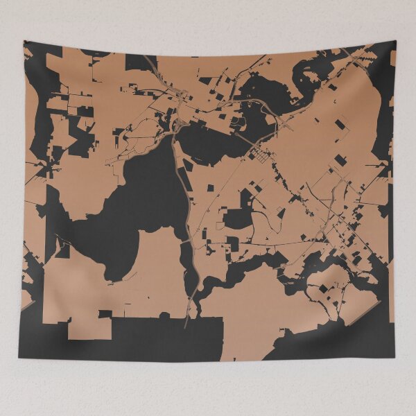 Item preview, Perth Map Art Chocolate color Australia designed and sold by EpicMaps.