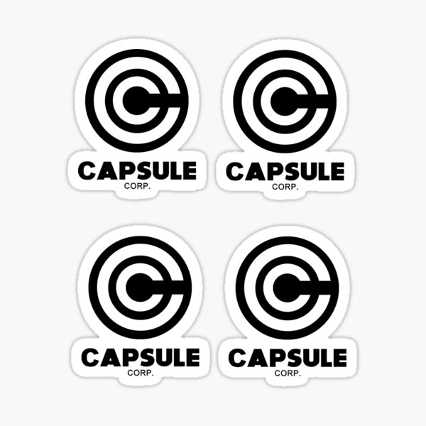 "Dragon Ball Capsule Corp Set of 4 " Sticker for Sale by Pyramid