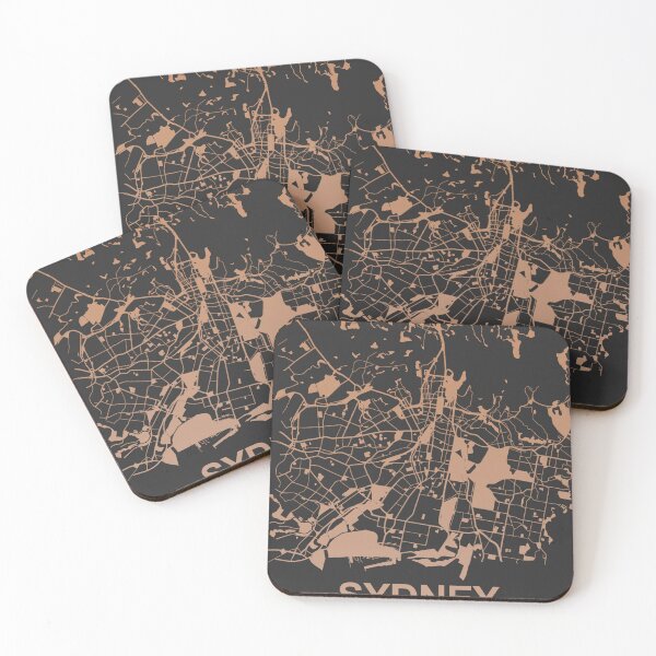 Item preview, Sydney Map Art Chocolate color Australia designed and sold by EpicMaps.