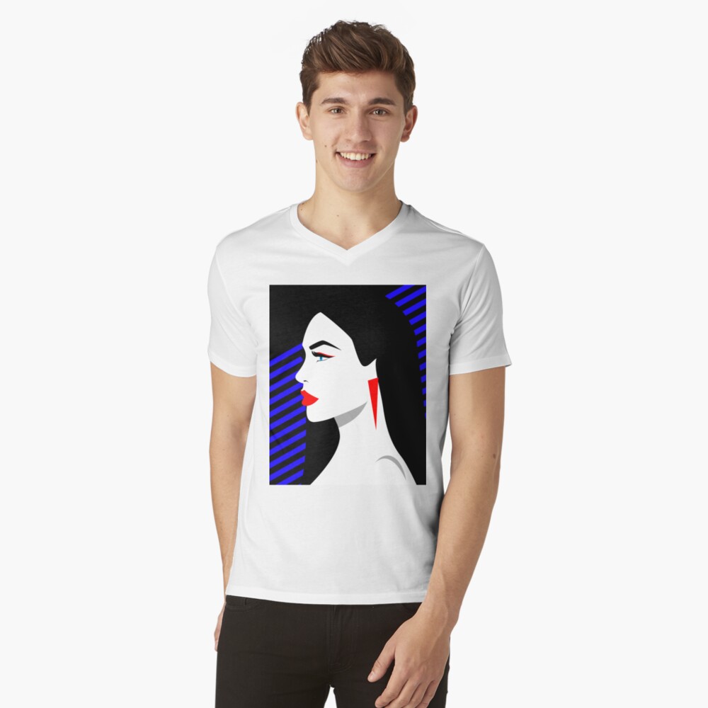 Item preview, V-Neck T-Shirt designed and sold by djspacegr.