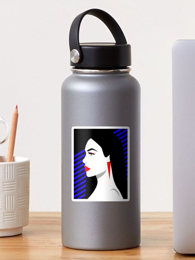 Thumbnail 1 of 3, Sticker, Woman Pop art designed and sold by djspacegr.
