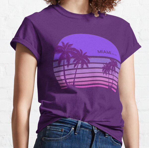 Synthwave - Miami FM-77 Classic T-Shirt