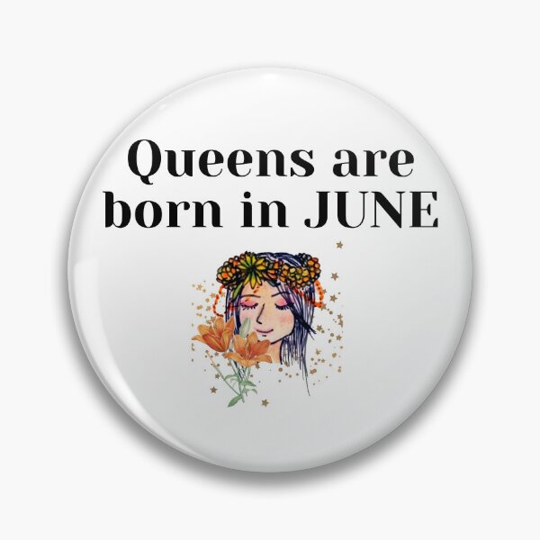Item preview, Queens are born in JUNE designed and sold by Vinsara Store.