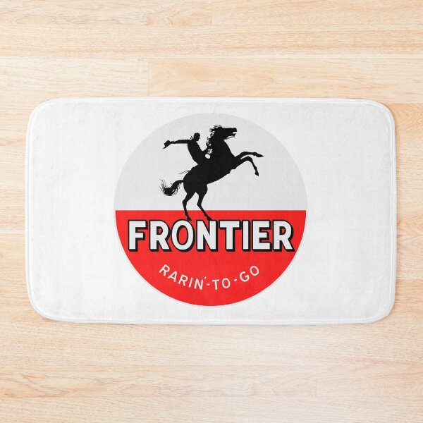 Item preview, Frontier Gasoline Rarin'-to-go vintage sign designed and sold by htrdesigns.