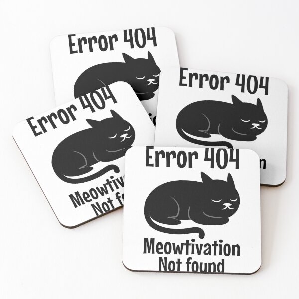 Item preview, meowtivation not found designed and sold by uranus1store.