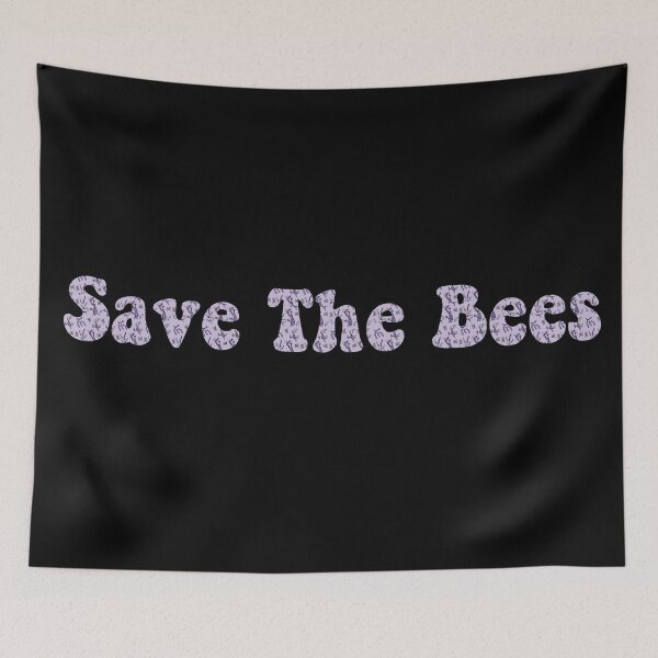 Item preview, Save the bees purple designed and sold by mariahmoniquedesign.