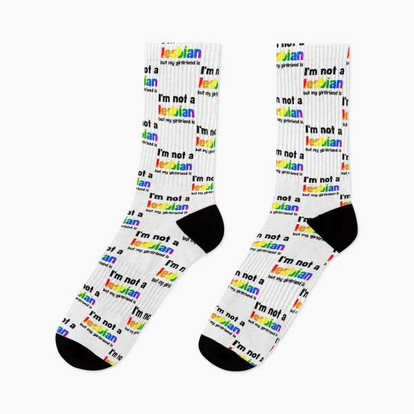Item preview, FUNNY I'M NOT A LESBIAN BUT MY GIRLFRIEND IS LGBT GAY PRIDE DESIGN designed and sold by appareltolove.