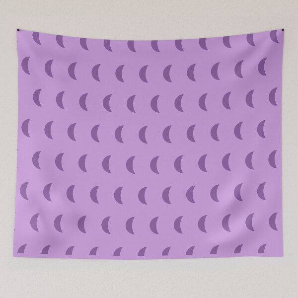 Item preview, Purple Crescent Moon Shape designed and sold by burbankdesigns.