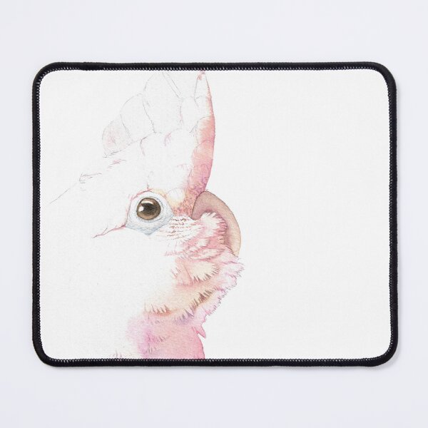 Item preview, Tanimbar corella goffin's cockatoo watercolor portrait designed and sold by L'Atelier Oranjade.