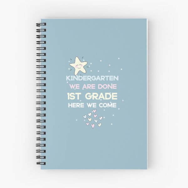 Item preview, Blue cute kindergarten we are done 1st grade here we come, star hearts for girls ans boys Grade ith designed and sold by KHELISTORE.