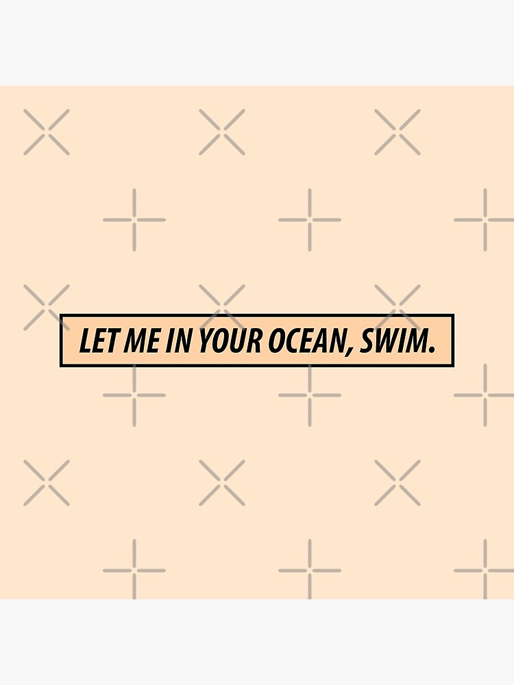 "Chase Atlantic Swim Lyrics" Art Print by 4amNostalgia Redbubble