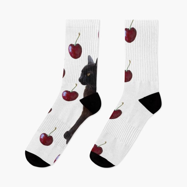 Item preview, The Black Cat - cherries designed and sold by boomantique.