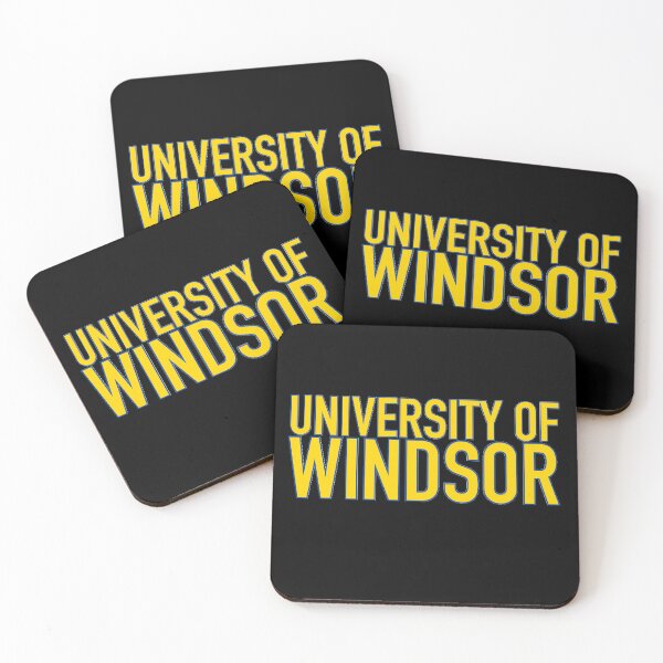 Item preview, Yellow and Blue Retro University of Windsor Lettering designed and sold by jessicaleah15.