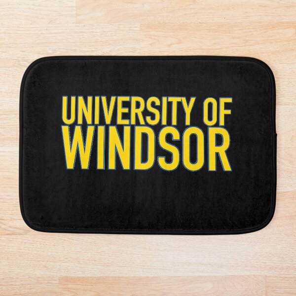 Aperçu de l'œuvre Lettrage rétro jaune et bleu de l'Université de Windsor créée et vendue par jessicaleah15.